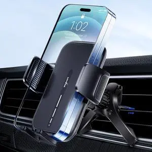 Vent Phone Mount for Car Hands Free Air Vent Clip Cellphone Holder with Deep Wide Clamp Universal Automobile Cradle Fit for Mercedes Benz Toyota RAV4 Thick Case iPhone Wallet Card Holder