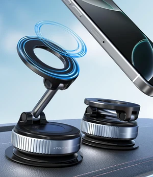 ALAFLY Vacuum Suction Cup Car Phone Holder, Compatible with MagSafe, 360° Adjustable & Foldable Magnetic Phone Mount for Car/Glass/Any Smooth Surface, Hands-Free - Black ALAFLY Vacuum Suction Cup Car Phone Holder, Compatible with MagSafe, 360° Adjustable & Foldable Magnetic Phone Mount for Car/Glass/Any Smooth Surface, Hands-Free - Black