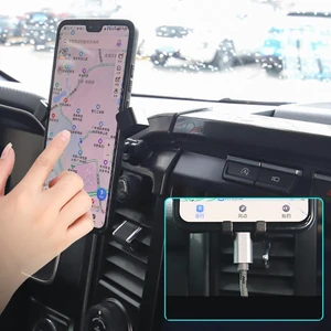 HIGH FLYING for F150 Accessories Car Phone Mount, Carbon Black Interior Hands Free Phone Holder, Gravity Air Vent Car Mount for Cell Phone Compatible with Ford F-150 F150 2021 2022 2023 2024 HIGH FLYING for F150 Accessories Car Phone Mount, Carbon Black Interior Hands Free Phone Holder, Gravity Air Vent Car Mount for Cell Phone Compatible with Ford F-150 F150 2021 2022 2023 2024