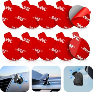 10 Pcs 3M Sticky Adhesive Pads for Car Magnetic Phone Holder, 1 inch Round VHB Double Sided Tape Replacement for Dashboard Cell Phone Mount & Mini Dash Cam Base, Strong 25mm Heat Resistant Sticker 10 Pcs 3M Sticky Adhesive Pads for Car Magnetic Phone Holder, 1 inch Round VHB Double Sided Tape Replacement for Dashboard Cell Phone Mount & Mini Dash Cam Base, Strong 25mm Heat Resistant Sticker