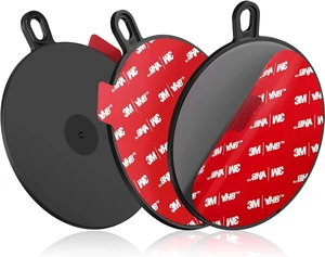 Dashboard Pad Mounting Disk for Suction Cup, 95mm (3.74") 3M Heat Resistant Adhesive Disc for Dash Camera Windshield Holder, GPS, Tablet, Car Phone Bracket Base with Sticky Adhesion Replacement 3 Pack Dashboard Pad Mounting Disk for Suction Cup, 95mm (3.74") 3M Heat Resistant Adhesive Disc for Dash Camera Windshield Holder, GPS, Tablet, Car Phone Bracket Base with Sticky Adhesion Replacement 3 Pack