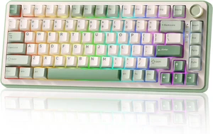 YUNZII B75 PRO 75% Wireless Mechanical Keyboard(Matcha Green,Cocoa V2) YUNZII B75 PRO 75% Wireless Mechanical Keyboard(Matcha Green,Cocoa V2)
