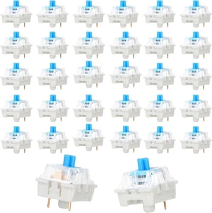 150pcs Mechanical Keyboard Switches, 3 Pin Blue Keyboard Clicker | Dustproof Waterproof Clicky Key Switches for Mechanical Gaming Keyboards (Blue) 150pcs Mechanical Keyboard Switches, 3 Pin Blue Keyboard Clicker | Dustproof Waterproof Clicky Key Switches for Mechanical Gaming Keyboards (Blue)