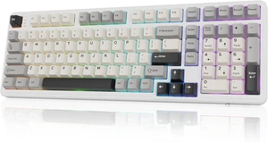 ATTACK SHARK X98 Wireless Mechanical Keyboard,Tri-Mode BT5.0/2.4GHz/USB-C Hot-Swappable,Gasket Mount with Pre-lubed Linear Switches,PBT Keycaps,RGB Backlit Gaming Keyboard for PC/Tablet/PS5/Xbox ATTACK SHARK X98 Wireless Mechanical Keyboard,Tri-Mode BT5.0/2.4GHz/USB-C Hot-Swappable,Gasket Mount with Pre-lubed Linear Switches,PBT Keycaps,RGB Backlit Gaming Keyboard for PC/Tablet/PS5/Xbox