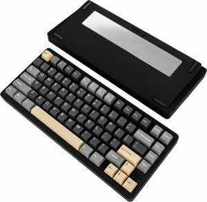 MK INKY75 Mechanical Keyboard with Full Aluminum Wireless Mechanical Gaming Keyboard, 75% Layout Mechanical Keyboard BT/2.4G/USB-C,Hot Swappable, Creamy Sounding, RGB/PP/4000mAh(Raven Black) MK INKY75 Mechanical Keyboard with Full Aluminum Wireless Mechanical Gaming Keyboard, 75% Layout Mechanical Keyboard BT/2.4G/USB-C,Hot Swappable, Creamy Sounding, RGB/PP/4000mAh(Raven Black)