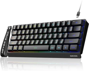 SEUNKWANG EWEADN F61 60% Gaming Keyboard Wired, RGB Backlit Membrane Gaming Keyboard with PBT Keycaps, Compact Design, Lanyard Wired Keyboard for Mac/Win-Black SEUNKWANG EWEADN F61 60% Gaming Keyboard Wired, RGB Backlit Membrane Gaming Keyboard with PBT Keycaps, Compact Design, Lanyard Wired Keyboard for Mac/Win-Black