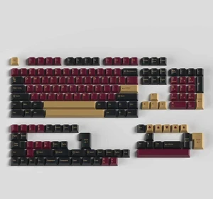Sumgsn 163 Keys Double Shot Keycaps Cherry Profile Red Samurai Keycaps Set | Fit for 61/64/87/104/108 Cherry Mx Switches ISO ANSI Layout Mechanical Keyboard Sumgsn 163 Keys Double Shot Keycaps Cherry Profile Red Samurai Keycaps Set | Fit for 61/64/87/104/108 Cherry Mx Switches ISO ANSI Layout Mechanical Keyboard