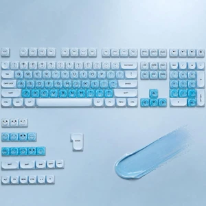 132 Keys PBT Keycaps, Jelly Keycaps Cute Custom Creamy Key caps MOA Profile for 61/68/84/87/98/100 Cherry Gateron MX Mechanical Keyboards, Blue 132 Keys PBT Keycaps, Jelly Keycaps Cute Custom Creamy Key caps MOA Profile for 61/68/84/87/98/100 Cherry Gateron MX Mechanical Keyboards, Blue