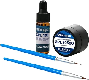 Keyboard Lube GPL 205g0 and 105 Switch Lube Grease for Mechanical Keyboard | Lubricate the Keyboard Switches Cherry Mx Switches Stabilizers Reduce Clicking Sound Keyboard Lube GPL 205g0 and 105 Switch Lube Grease for Mechanical Keyboard | Lubricate the Keyboard Switches Cherry Mx Switches Stabilizers Reduce Clicking Sound