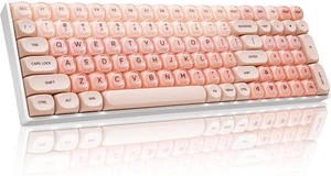ZORNHER ZH100 Foundation Mechanical Keyboard,98% Pink Custom Creamy Keyboard with Number Pad,Jelly MOA Profile Keycaps,Pre-lubed Linear Switches,Hot-Swappable,RGB Backlit ZORNHER ZH100 Foundation Mechanical Keyboard,98% Pink Custom Creamy Keyboard with Number Pad,Jelly MOA Profile Keycaps,Pre-lubed Linear Switches,Hot-Swappable,RGB Backlit