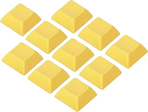 PATIKIL 1U Blank Keycaps, 10 Pack Universal PBT Keyboard Replacement Accessories for MX Mechanical Keyboard, Yellow PATIKIL 1U Blank Keycaps, 10 Pack Universal PBT Keyboard Replacement Accessories for MX Mechanical Keyboard, Yellow
