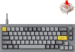 Keychron Q2 65% Wired Mechanical Keyboard Knob Version - Programmable with Hot-Swappable Gateron G Pro Red Switch, Double Gasket Design, RGB Backlit - Aluminum & PBT Keycaps for Mac/Windows/Linux Keychron Q2 65% Wired Mechanical Keyboard Knob Version - Programmable with Hot-Swappable Gateron G Pro Red Switch, Double Gasket Design, RGB Backlit - Aluminum & PBT Keycaps for Mac/Windows/Linux