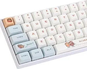 PBT Dye Sub Keycaps, 127 Key XDA Profile Keycaps, Custom Keyboard Keycaps 75 Percent, Cute Keycaps Set for Cherry Gateron MX Swithes Mechanical Keyboard (Otter) PBT Dye Sub Keycaps, 127 Key XDA Profile Keycaps, Custom Keyboard Keycaps 75 Percent, Cute Keycaps Set for Cherry Gateron MX Swithes Mechanical Keyboard (Otter)