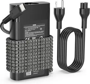 Slim 65W USB C Laptop Charger Compatible with HP Envy,Omnibook, Chromebook, Spectre X360, Spectre, Elitebook x360, Elitebook, ProBook Travel Type C AC Adapter Power Cord Supply Slim 65W USB C Laptop Charger Compatible with HP Envy,Omnibook, Chromebook, Spectre X360, Spectre, Elitebook x360, Elitebook, ProBook Travel Type C AC Adapter Power Cord Supply
