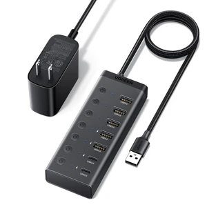 UGREEN USB Hub 3.0,7-Port USB A Splitter to 5A2C,LED Switches, 3.3ft Cable UGREEN USB Hub 3.0,7-Port USB A Splitter to 5A2C,LED Switches, 3.3ft Cable