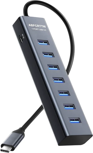 USB C to USB Hub Multiport Adapter, Aluminium 7-in-1 USB C Hub Multiport Adapter, USB Extenders, USB to USB C Adapter for MacBook Pro/Air, Laptop, iPad, iMac, U Flash, PSSD, HDD, Keyboard, Mouse USB C to USB Hub Multiport Adapter, Aluminium 7-in-1 USB C Hub Multiport Adapter, USB Extenders, USB to USB C Adapter for MacBook Pro/Air, Laptop, iPad, iMac, U Flash, PSSD, HDD, Keyboard, Mouse