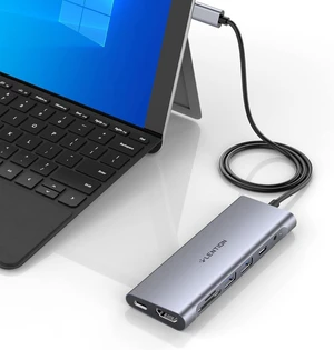 LENTION 3.3FT Long Cable USB C Hub 8-in-1Multi-Port,4K@60Hz HDMI,USB A 3.0 LENTION 3.3FT Long Cable USB C Hub 8-in-1Multi-Port,4K@60Hz HDMI,USB A 3.0
