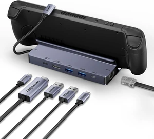BENFEI 4K@144Hz Steam Deck Dock, Docking Station for Steam Deck (OLED)/ROG Ally, 6-in-1 USB C Hub with HDMI 8K@30Hz, 1Gbps Ethernet, 1xUSB-C 2X USB 3.0 Port, PD 100W Charging BENFEI 4K@144Hz Steam Deck Dock, Docking Station for Steam Deck (OLED)/ROG Ally, 6-in-1 USB C Hub with HDMI 8K@30Hz, 1Gbps Ethernet, 1xUSB-C 2X USB 3.0 Port, PD 100W Charging