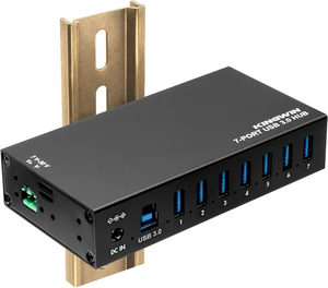 Kingwin 7-Port USB 3.0 Hub Offers 5Gbps speeds, Powered Expansion, and a Durable mountable Aluminum Design. Ideal for PC, Laptop, POS, and Server Racks. Plug & Play. Kingwin 7-Port USB 3.0 Hub Offers 5Gbps speeds, Powered Expansion, and a Durable mountable Aluminum Design. Ideal for PC, Laptop, POS, and Server Racks. Plug & Play.