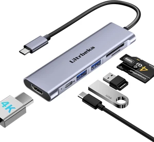 Ultrbeka USB C Hub, 7in1 USBC Hub, 4K HDMI Multiport Adapter, TF/SD Card Reader, 2×Powered USB-A 3.0 5Gbps, 100W PD, Dongle Adapter, USB-C Extender Compatible for Type C Ports Laptop,MacBook Pro/Air Ultrbeka USB C Hub, 7in1 USBC Hub, 4K HDMI Multiport Adapter, TF/SD Card Reader, 2×Powered USB-A 3.0 5Gbps, 100W PD, Dongle Adapter, USB-C Extender Compatible for Type C Ports Laptop,MacBook Pro/Air