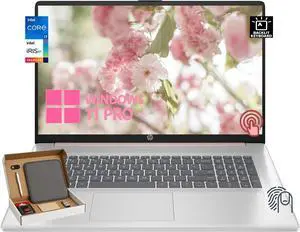 HP 17.3" HD+ Touchscreen Laptop, Rose Gold, Intel Core i7-1355U, 32GB RAM, 1TB SSD, Backlit Keyboard, Fingerprint Reader, Wi-Fi 6, Windows 11 Pro