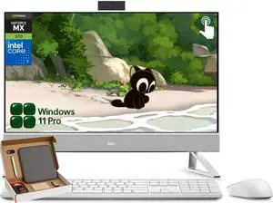 Dell Inspiron 27" All-in-One Desktop PC, 27" FHD IPS Touchscreen, Intel Core i7-150U, 32GB RAM, 1TB SSD, NVIDIA GeForce MX570A, Wi-Fi 6E, Windows 11 Pro