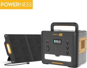 POWERNESS Solar Generator 1500 Portable Power Station 1536Wh with 200W Portable Solar Panel Included, LiFePO4 Battery Powered Generator for Outdoor Camping, CPAP, Emergency, Off-gird