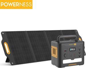 POWERNESS Solar Generator 1500W Portable Power Station 1536Wh with 200W Portable Solar Panel Included, LiFePO4 Battery Generator for Outdoor Camping CPAP Emergency Off-gird