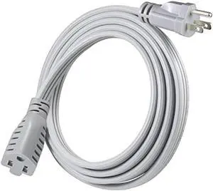 KUNCAN Appliance Power Extension Cord - Heavy Duty 14/3 AWG Parallel 3 Prong Low Profile Flat Cable US Plug Male to Female Extender Grounded Wire for AC Unit, Air Conditioner, Refrigerator (6 ft)