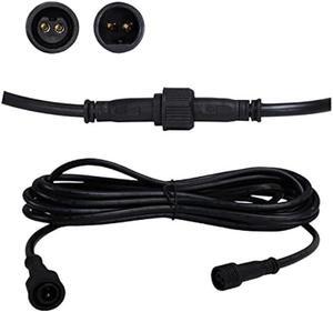 TINSUM Solar Extension Cable 5m16.4 Feet Extender Wires Cords Two Core with Plug Waterproof IP65 for Solar Flood Lights Solar Street Lights 22AWG