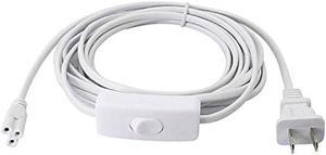 10ft Integrated LED Tube Power Wire Cable with On/Off Switch 3 Prong UL  Listed Plug