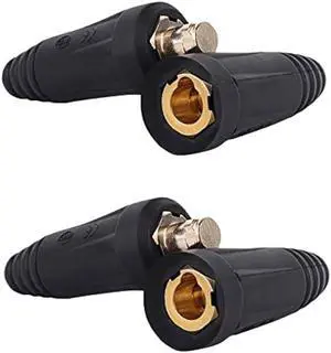 Welding Knight Welding Cable Joint Quick Connector Pair DINSE-Style 200Amp-300Amp (#4-#1) 35-50 SQ-MM 2-Set