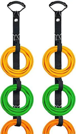 Extension Cord Organizer Storage System,Heavy Duty Extension Cord Management with Multiple Cord Holders for Vertical Space,Flexible DIY Garage Garden Storage Organizer for Cable,Hose,Rope
