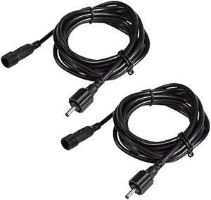 ECOWHO 2PCS Power Extension Cables, Waterproof LED Landscape Lighting Low Voltage Spotlights Garden Lights for Patio Yard Driveway Pathway (2 Pack Garden Lights Extension Cable2M(6.5ft)/Pack )