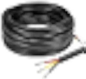 18 Gauge 3 Conductor Electrical Wire, 32.8FT Black Stranded Low Voltage 18/3 Cable PVC Case, 18 AWG Tinned Copper 3 Wire Cable, Flexible Extension Power Cord for LED Lamp Lighting Automotive