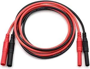 Meter Test Lead Extension Male to Female Connector 4mm Banana Plug to Jack Heavy Duty Silicone Wires Multimeter Leads Probes Adapter 14AWG (1 pair) (39.4)