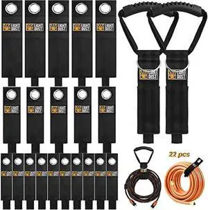 22PCS Extension Cord Storage Straps, Garage Hooks Organization Cable Holder, Utility Wall Mount Wrap Ties for Hose Garage Power RV Boat Rope Gadget Management, Hook & Loop Hanger Accessories