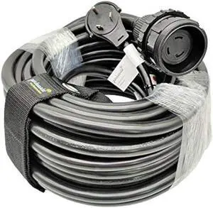 Parkworld RV 30A RV/Marine/Boat Shore Power Extension Cord Adapter NEMA TT-30P to L5-30R (100 FT)