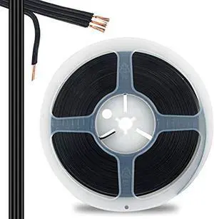 RGBZONE 10M/33FT 22AWG 4pin LED Light Strip Cable Cord, LED Electric Wire 22 Gauge, PVC Plastic Flexible Conductor Extension Cable Line Cord for RGB LED Strip 5050 3528(Black)