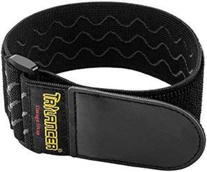 Trilancer Elastic Cinch Straps with Anti-Slip Strips, 2 x 18(8 Pack) Hook and Loop Storage Straps with Buckle, Bundling Straps for Extension Cords, Cables, Ropes, Hoses, Bike, Boat, Pant Garters