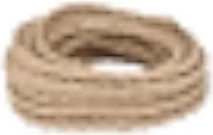 Helunsi 32.8ft Twisted Electric Rope Light Cord, 18/2 Hemp Rope Covered Lamp Twisted Wire, 18-Gauge Vintage Light Pendant Cord, Antique Industrial Electrical Wire Rope, DIY Extension Cable Wire Cord