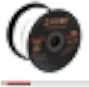 Zarivy 50 Feet 14 Gauge 2 Conductors Red Black Wire with Fire Resistant White Jacket, 14/2 AWG CL2 Rated Loud Speaker Cable Wire, 14 AWG Electrical Hookup Wire LED Strips Extension Cord Cable