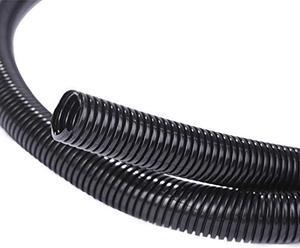 Alex Tech 25ft  1/2 inch Split Wire Loom Tubing Wire Conduit  Black