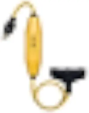 Tower Manufacturing 30438024 Auto-Reset 15 AMP Inline GFCI Triple Tap Cord, 2 Feet, Yellow