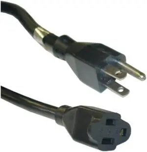 6 feet Power Extension Cord, Power Extension Cable, SJT, NEMA 5-15P to NEMA 5-15R, 14 AWG, 3 Conductor, 15 Amp Power Cable, CableWholesale