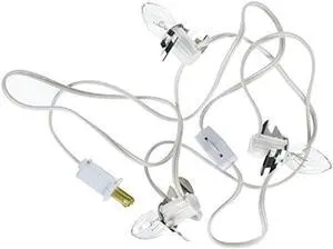 Darice White, Accessory Cord with 3 Lights, 6 Feet Darice White, Accessory Cord with 3 Lights, 6 Feet