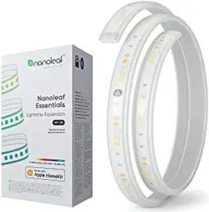 Nanoleaf Essentials Bluetooth Thread & WiFi Smart RGBCW 16M+ Color LED Cuttable Lightstrip 40 (1M) Extension.