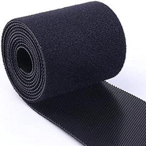 32FT Reusable Fastening Tape Cable Ties Double-Sided Hook-and-Loop Cable Management Tape Strength and Durability 2''/Width (Black)