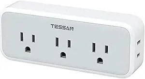 Multi Plug Outlet Extender, TESSAN Surge Protector Wall Plug Splitter with 5 Electrical Outlet Expander, Multiple Plug Adapter for Travel Home Office