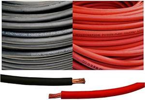 8 Gauge 8 AWG 15 Feet Black + 15 Feet Red Welding Battery Pure Copper Flexible Cable Wire - Car, Inverter, RV, Solar